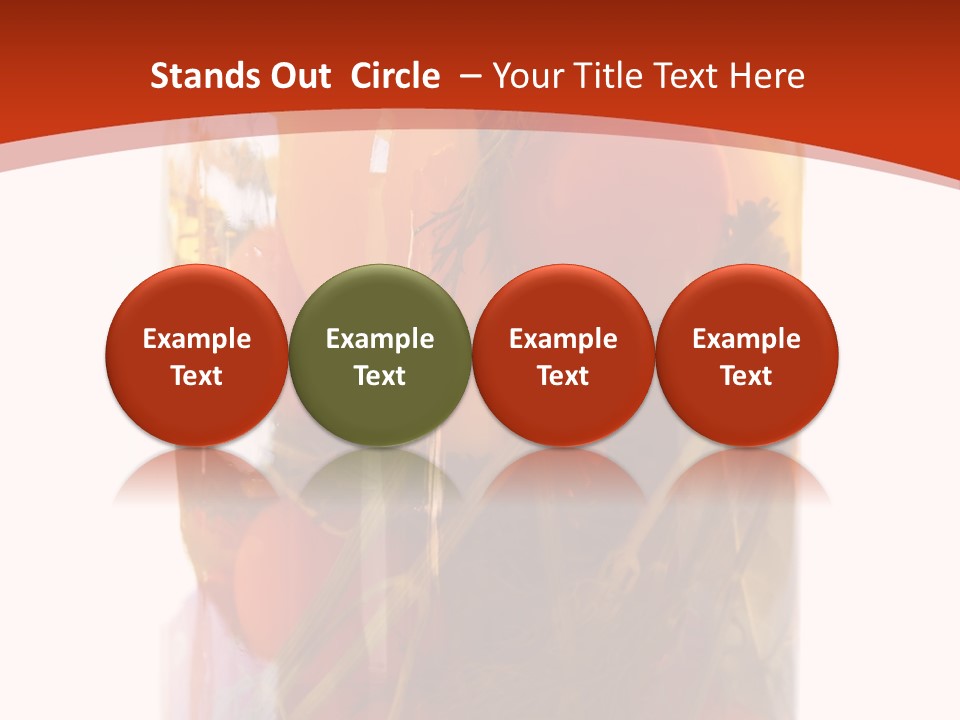 Tomatoes Clear Container PowerPoint Template