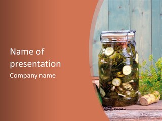 Homemade Dill Salted PowerPoint Template