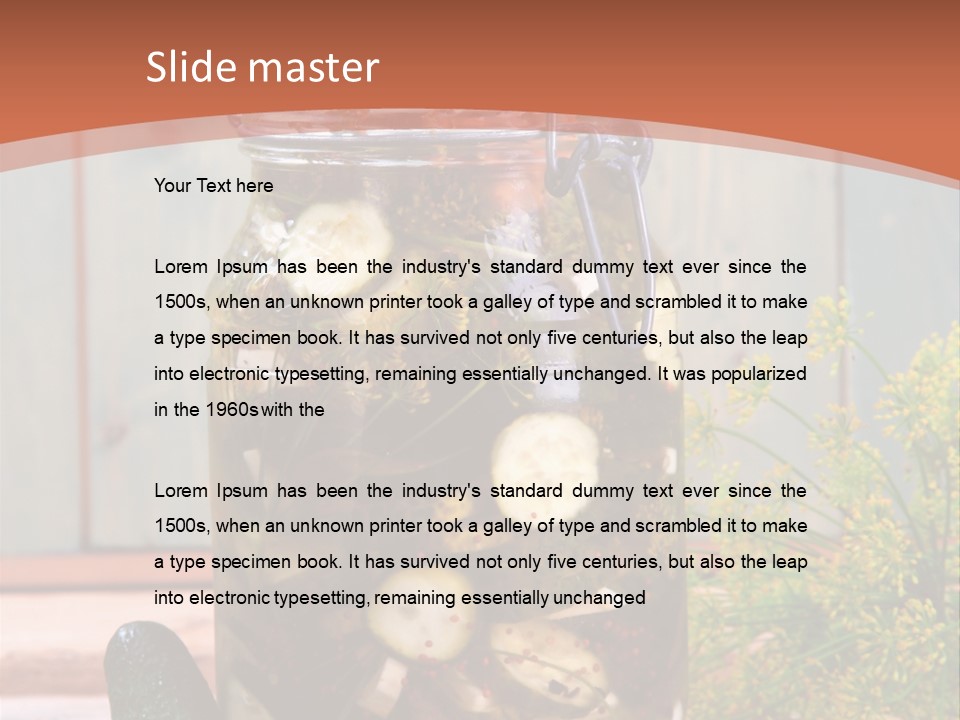 Homemade Dill Salted PowerPoint Template