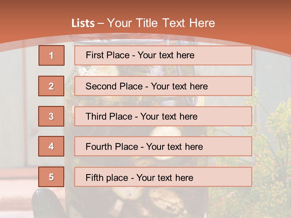 Homemade Dill Salted PowerPoint Template