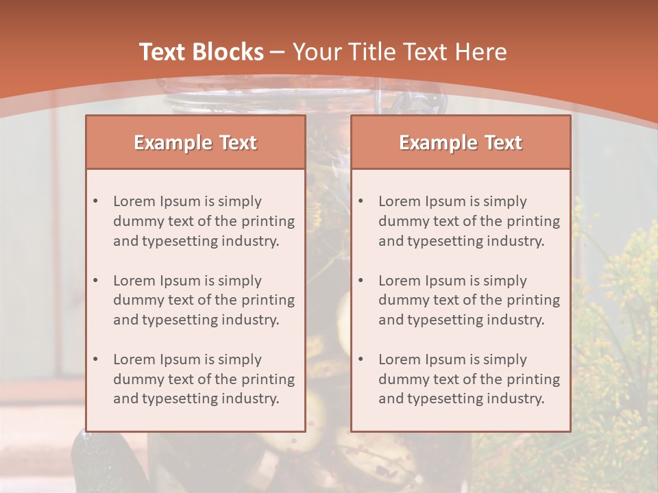 Homemade Dill Salted PowerPoint Template