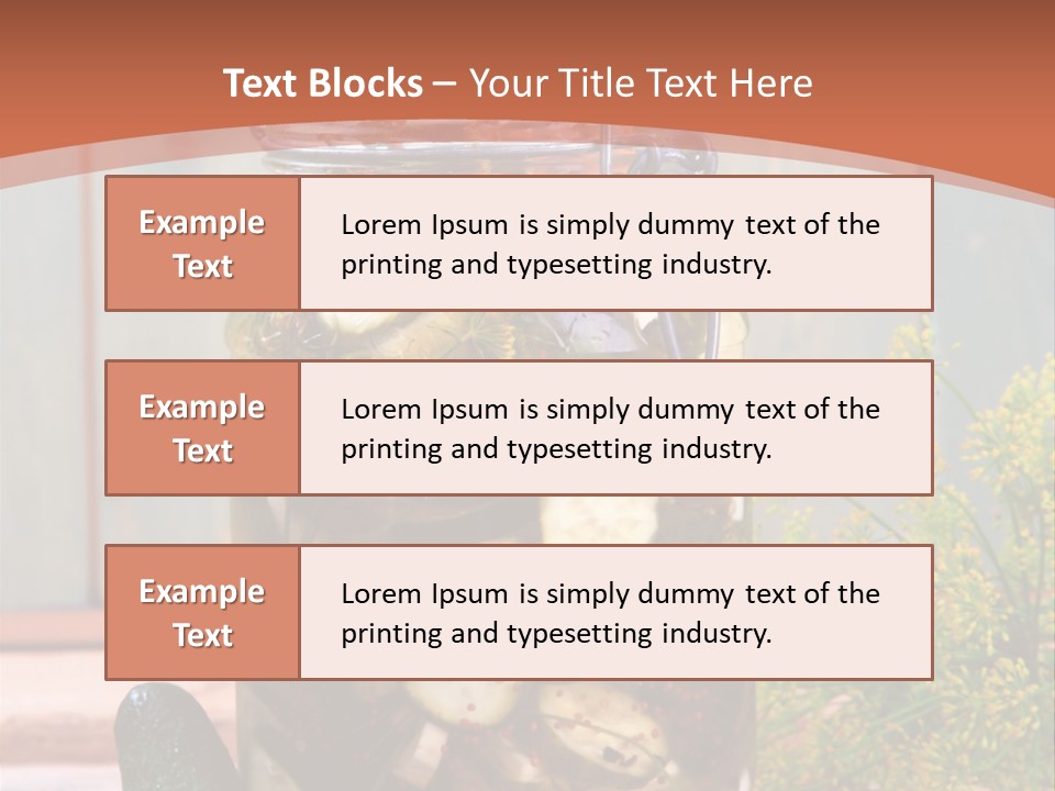 Homemade Dill Salted PowerPoint Template