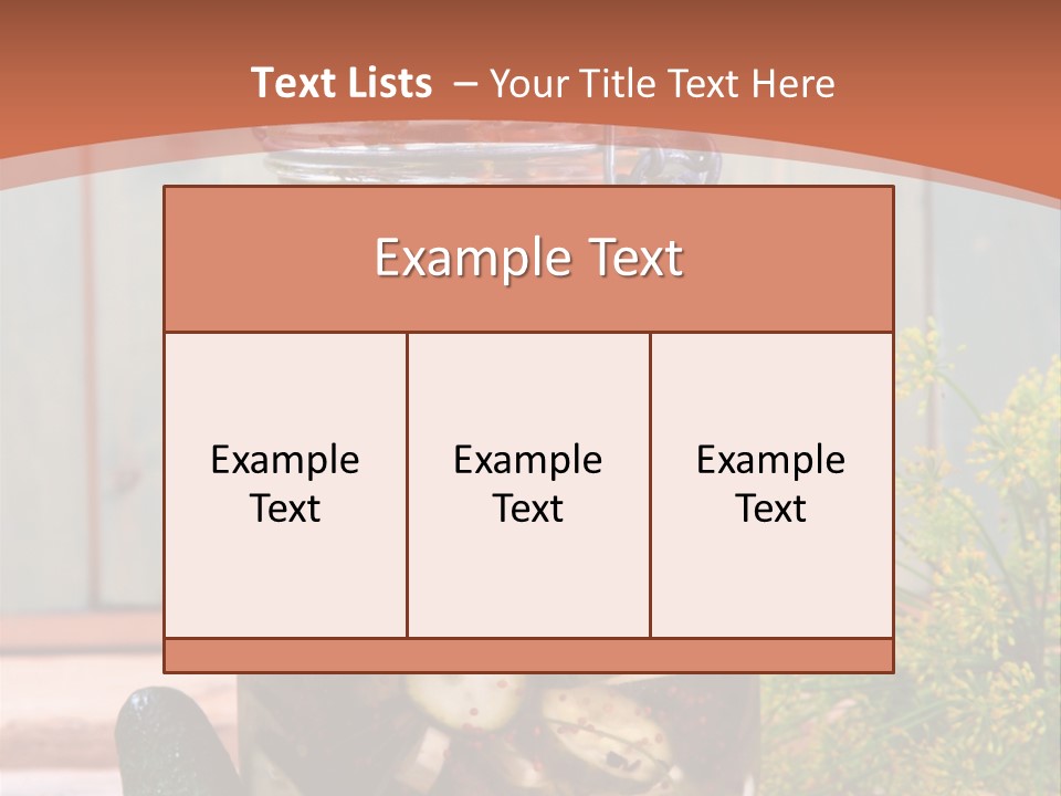 Homemade Dill Salted PowerPoint Template