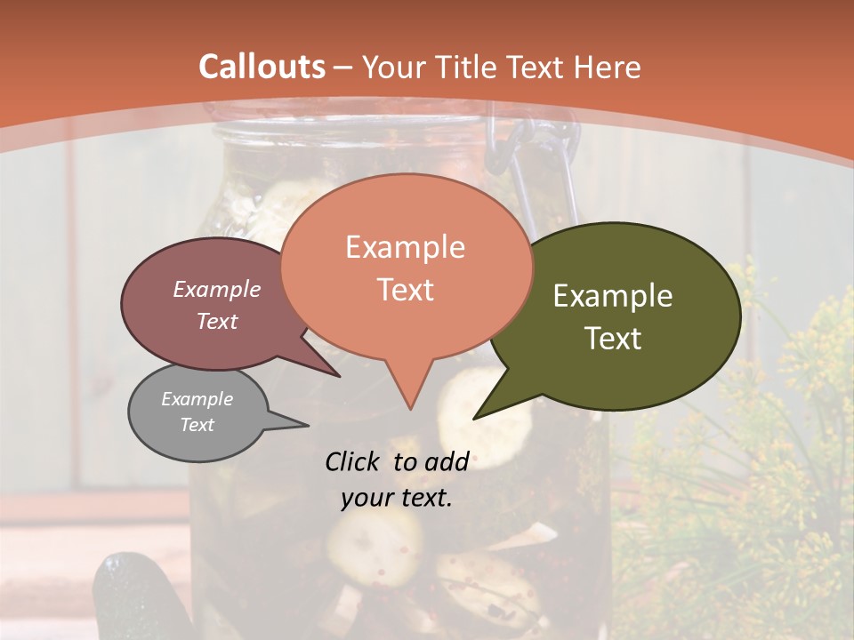 Homemade Dill Salted PowerPoint Template