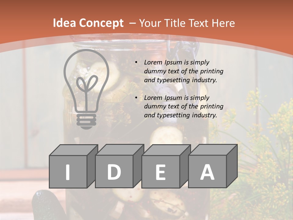 Homemade Dill Salted PowerPoint Template