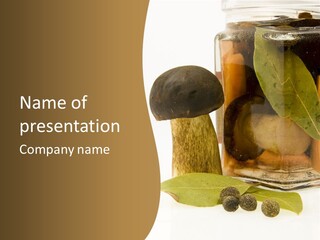 Preserves Canned Bay Leaf PowerPoint Template