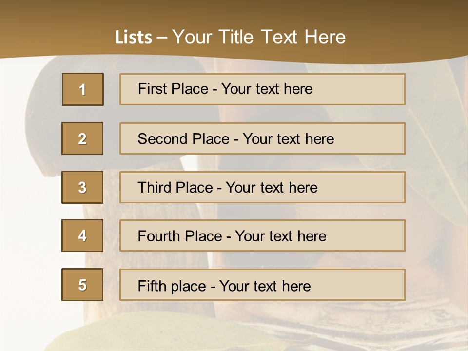 Preserves Canned Bay Leaf PowerPoint Template