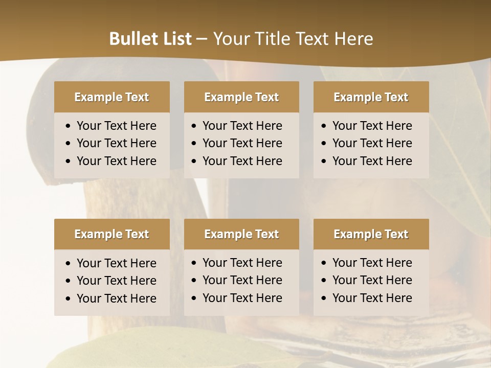 Preserves Canned Bay Leaf PowerPoint Template