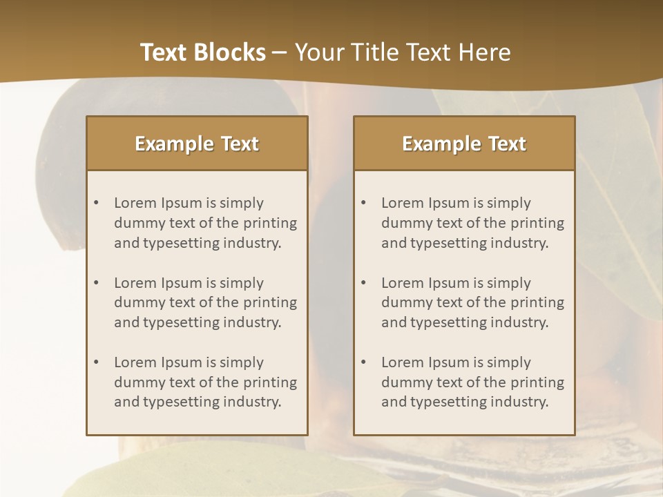 Preserves Canned Bay Leaf PowerPoint Template