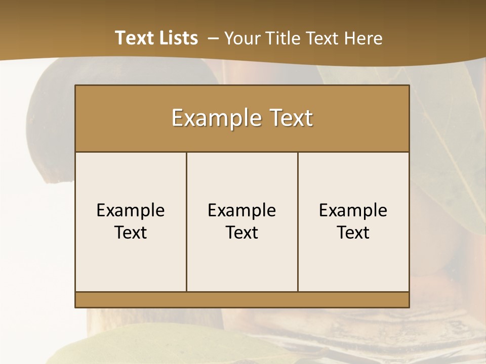 Preserves Canned Bay Leaf PowerPoint Template