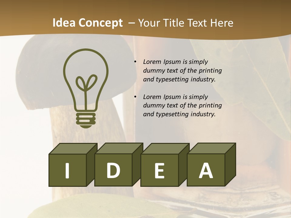 Preserves Canned Bay Leaf PowerPoint Template