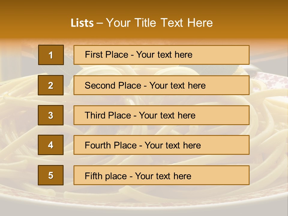 Parmesano Macaroni Bucatini PowerPoint Template