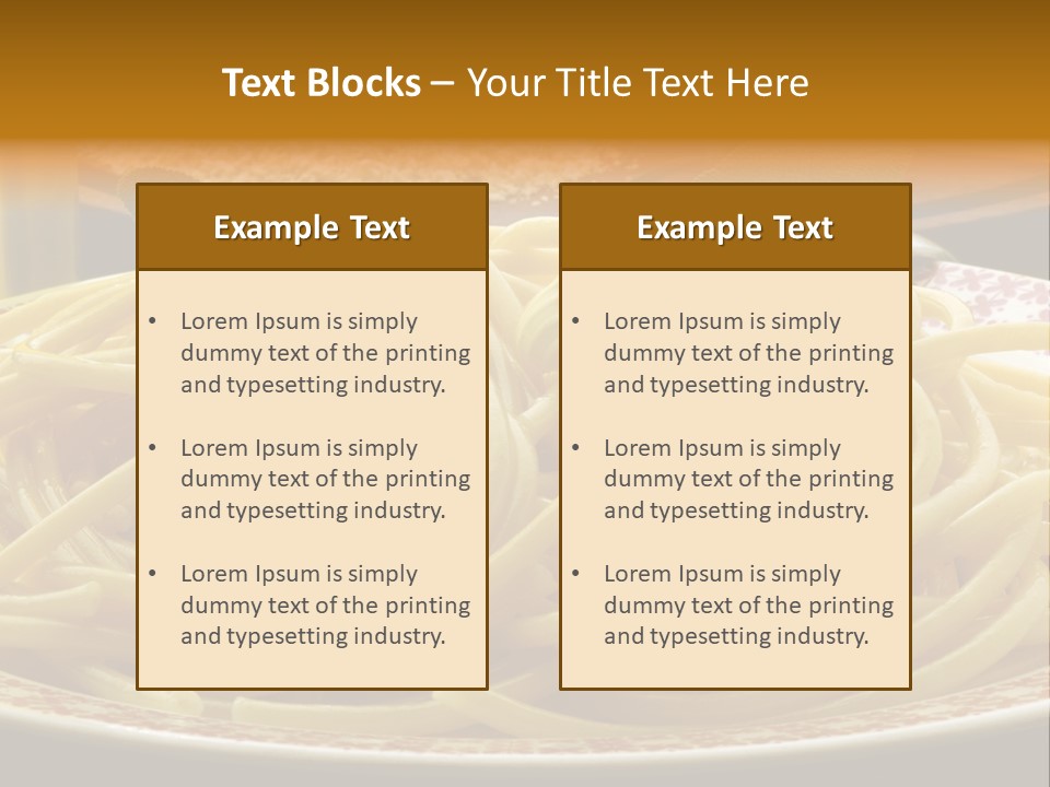 Parmesano Macaroni Bucatini PowerPoint Template