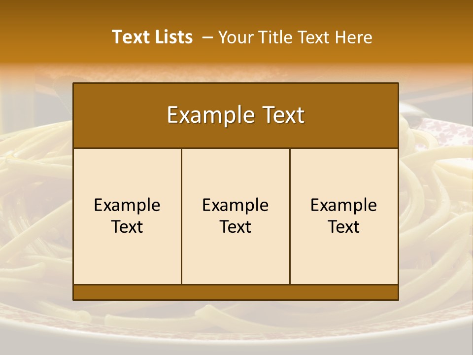 Parmesano Macaroni Bucatini PowerPoint Template