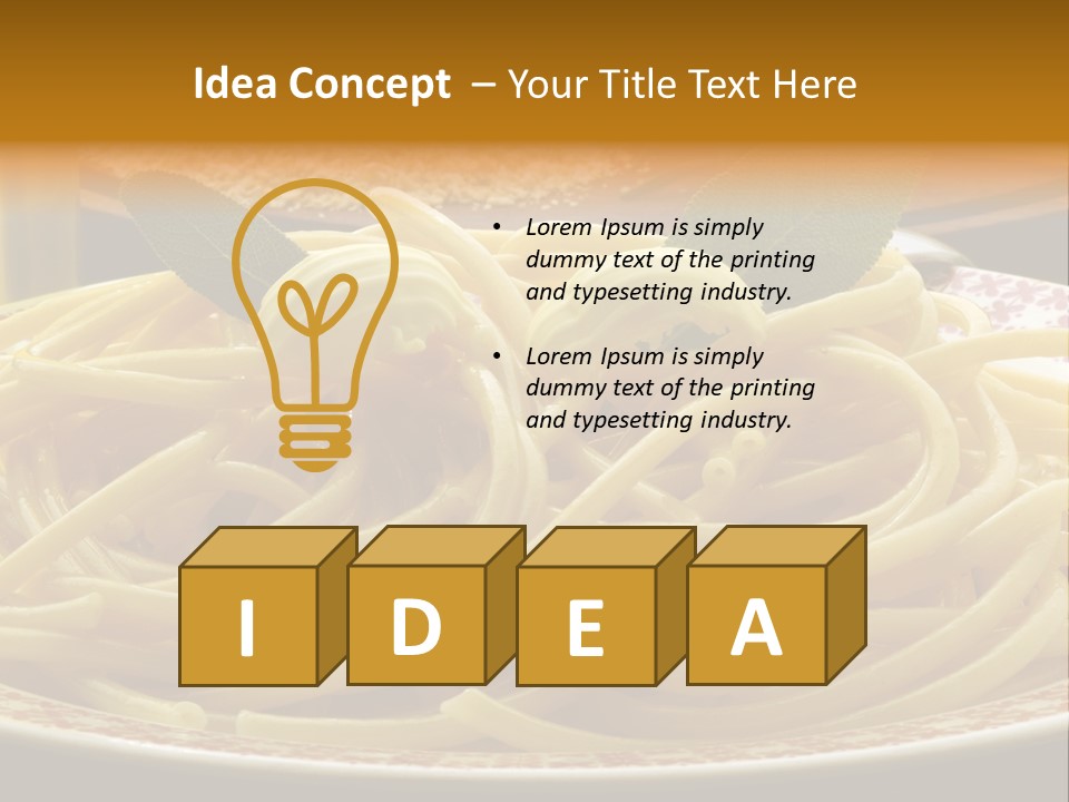 Parmesano Macaroni Bucatini PowerPoint Template