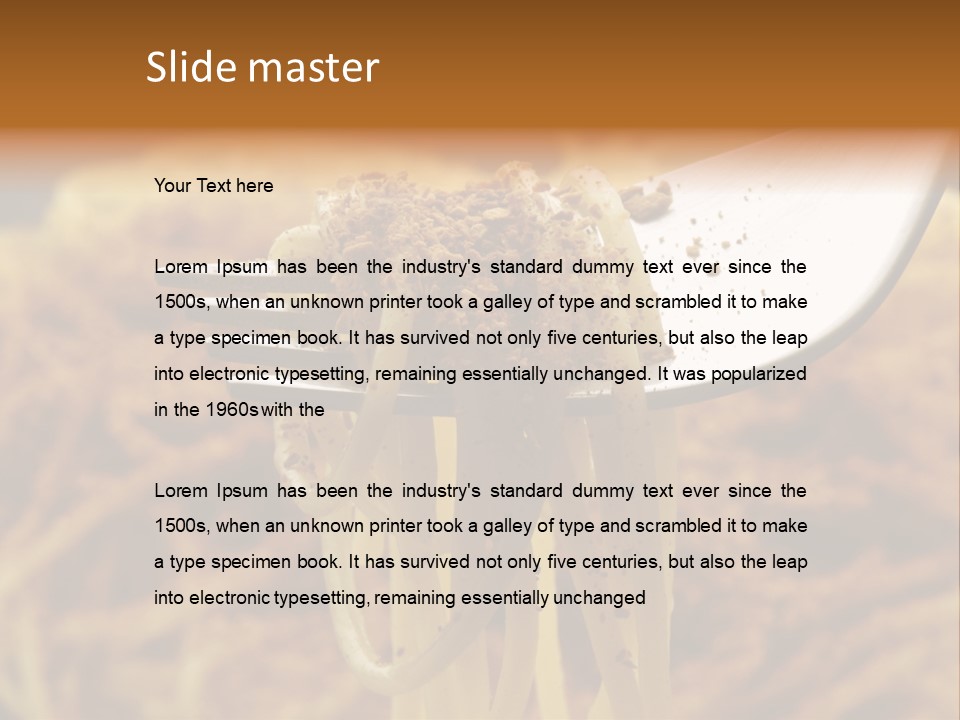 Cucina Bricciole Sugo PowerPoint Template