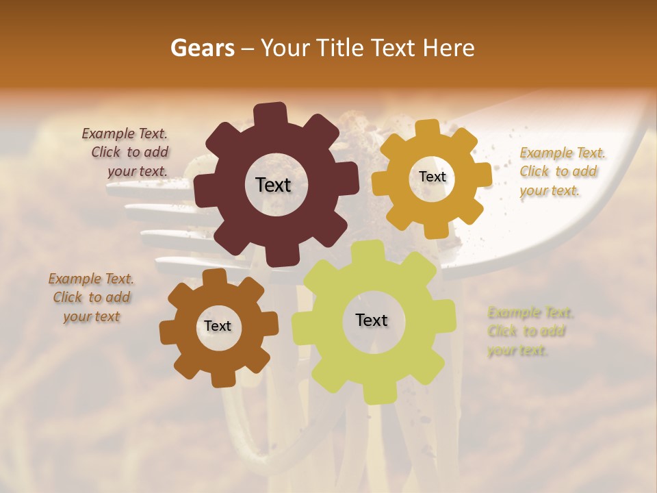 Cucina Bricciole Sugo PowerPoint Template