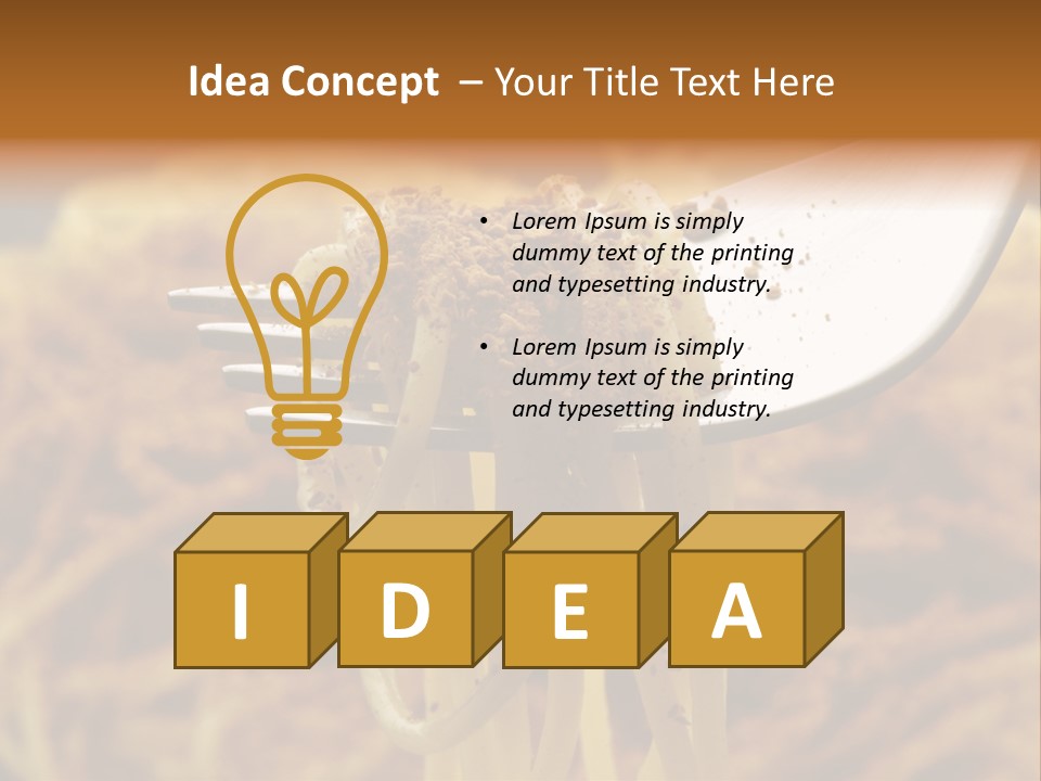 Cucina Bricciole Sugo PowerPoint Template