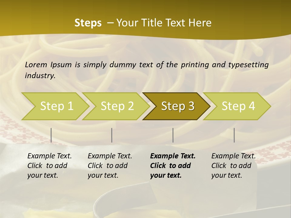 Piatto Ricciolo Cibi PowerPoint Template