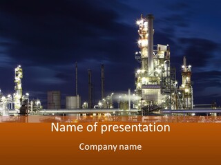 Fuel Tower Distillation PowerPoint Template