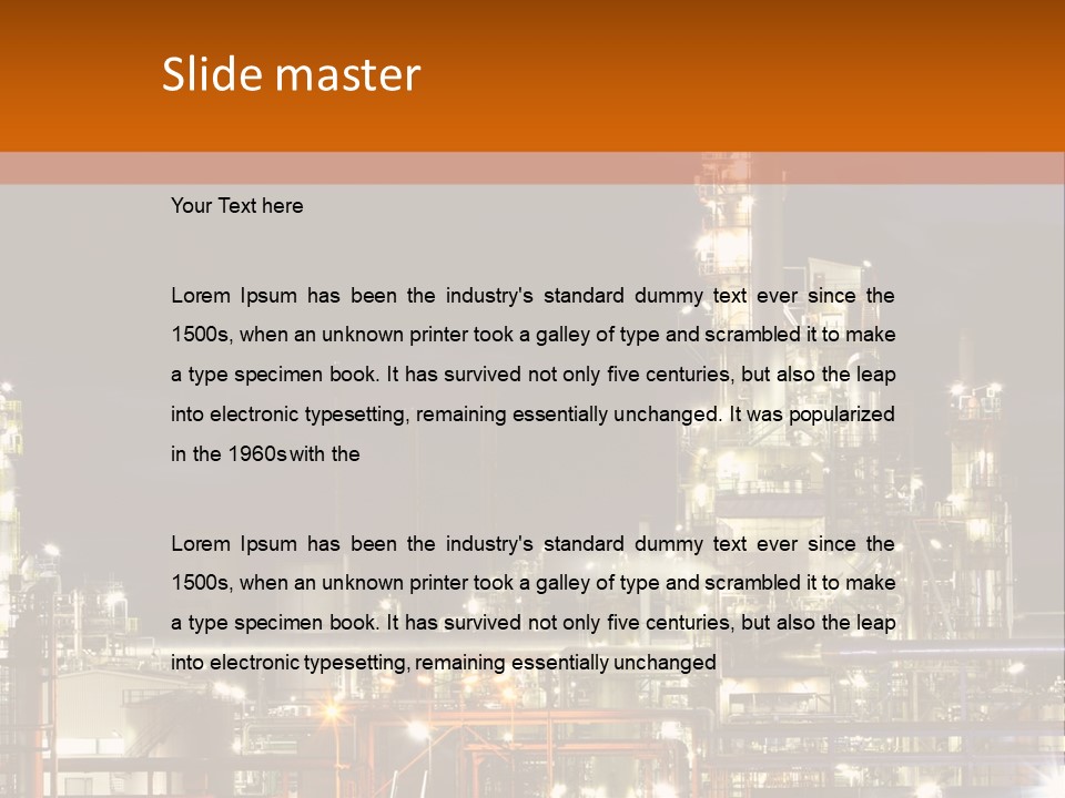Fuel Tower Distillation PowerPoint Template
