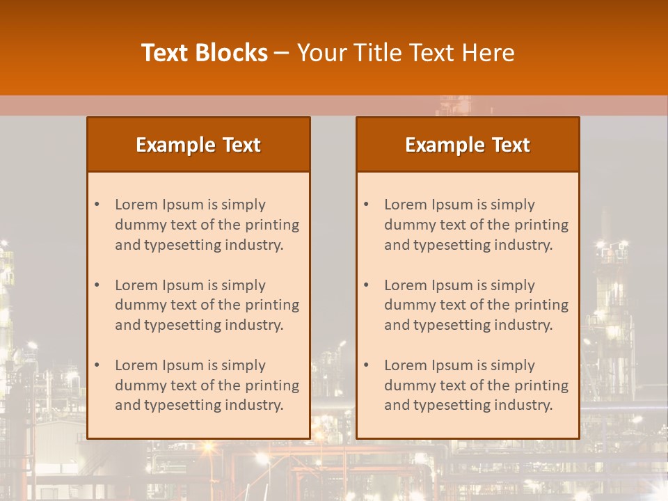 Fuel Tower Distillation PowerPoint Template