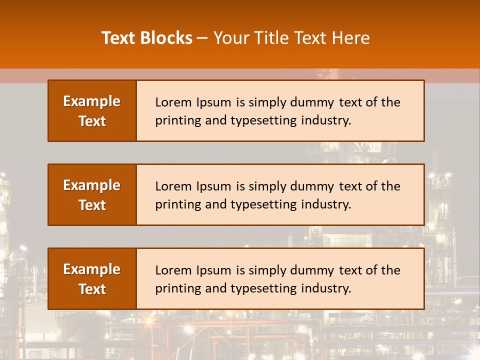 Fuel Tower Distillation PowerPoint Template