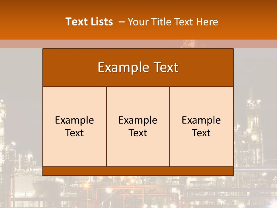 Fuel Tower Distillation PowerPoint Template