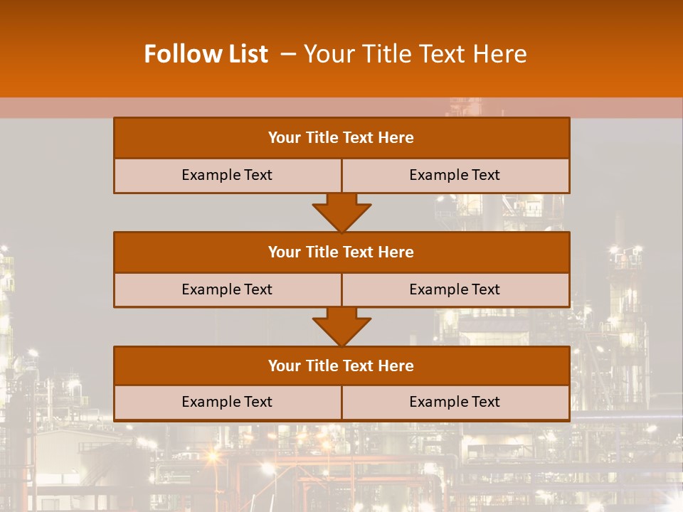 Fuel Tower Distillation PowerPoint Template