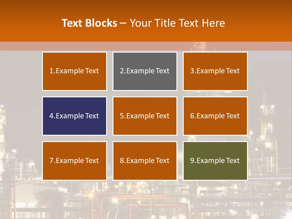 Fuel Tower Distillation PowerPoint Template