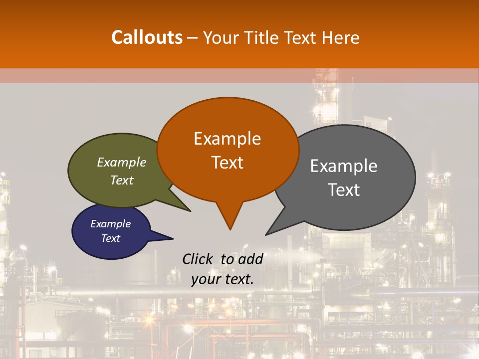 Fuel Tower Distillation PowerPoint Template