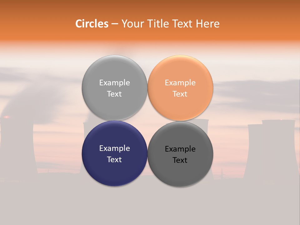 Night Artificial Energy PowerPoint Template