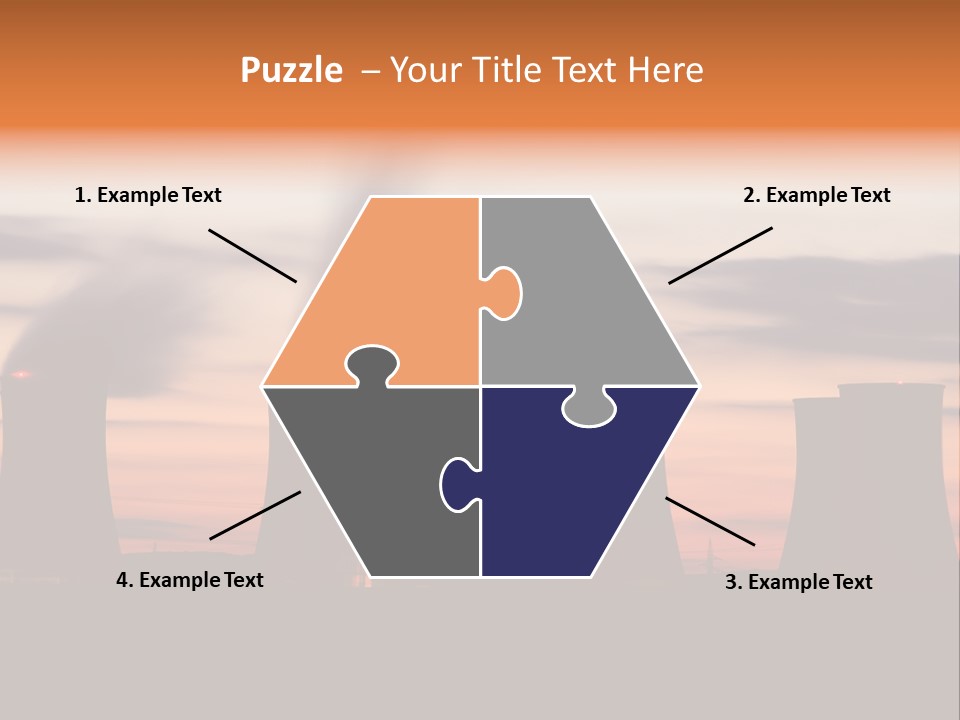 Night Artificial Energy PowerPoint Template