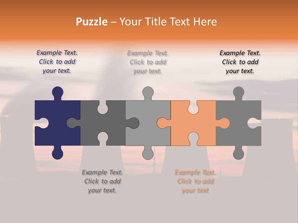 Night Artificial Energy PowerPoint Template