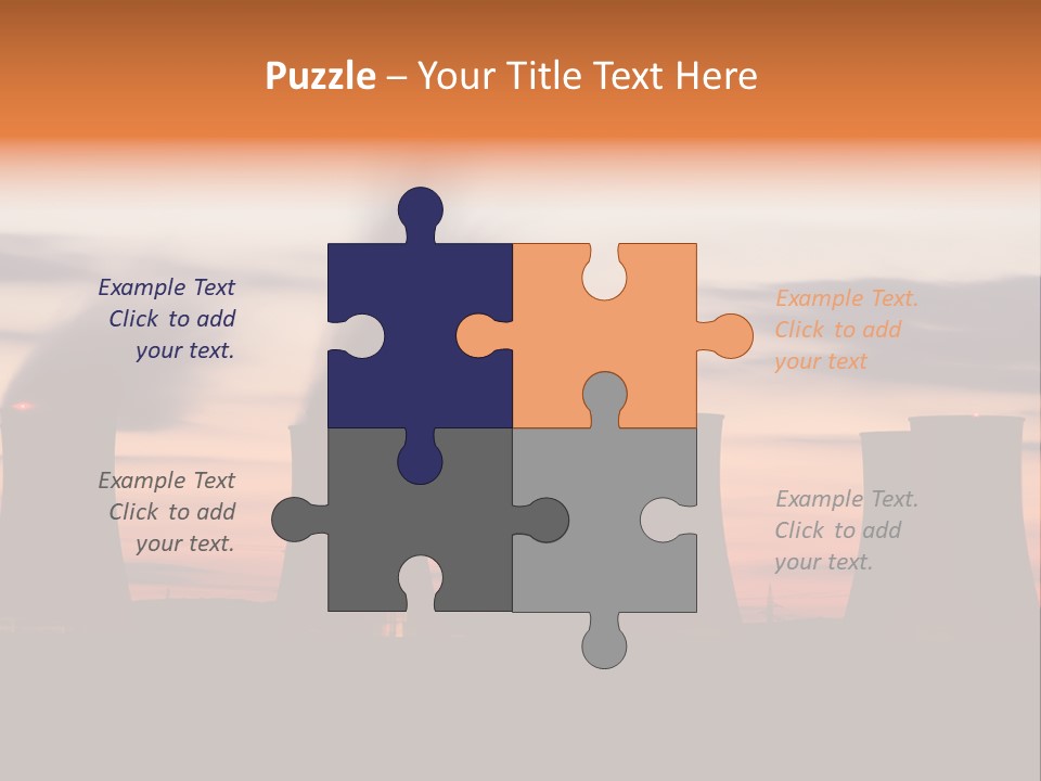 Night Artificial Energy PowerPoint Template