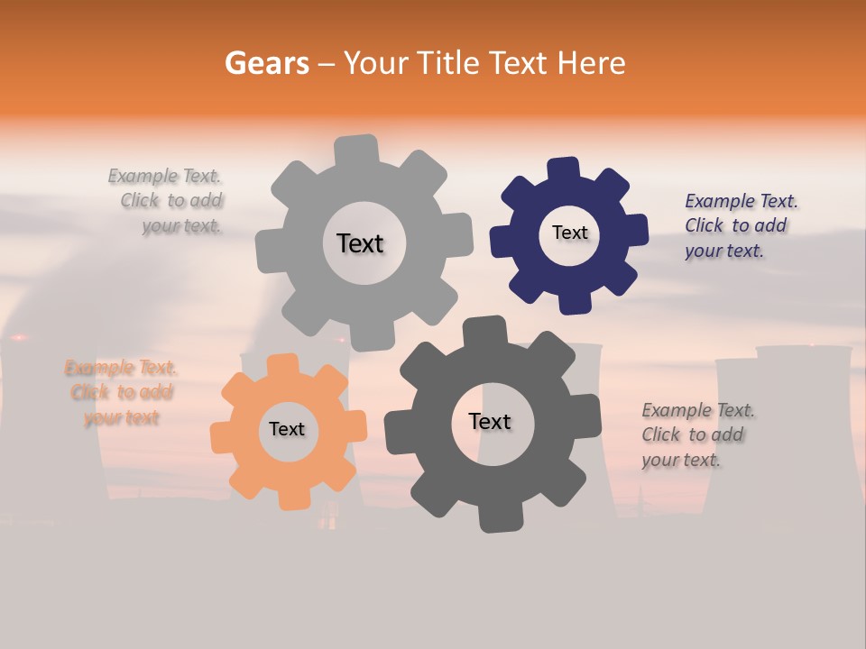 Night Artificial Energy PowerPoint Template