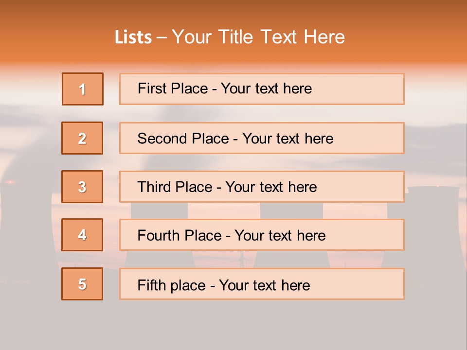 Night Artificial Energy PowerPoint Template