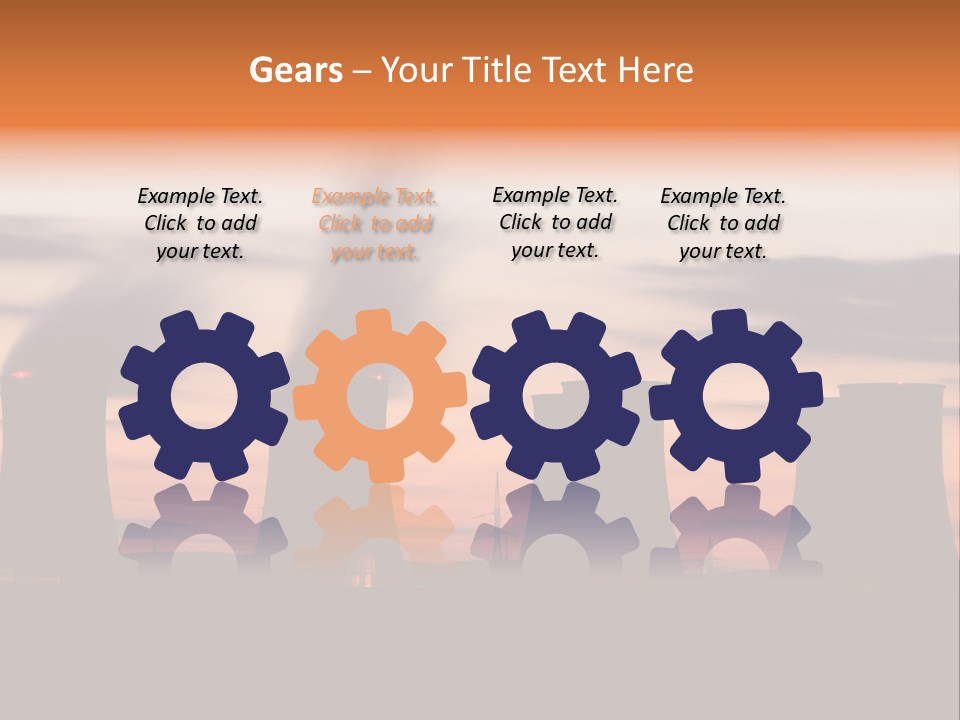 Night Artificial Energy PowerPoint Template