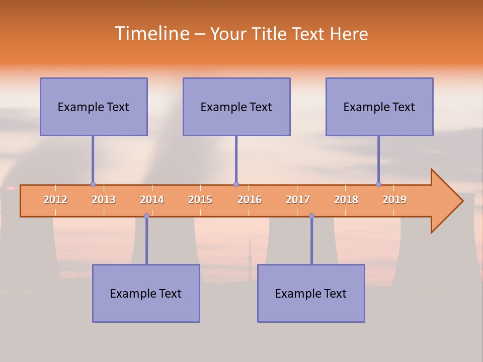 Night Artificial Energy PowerPoint Template