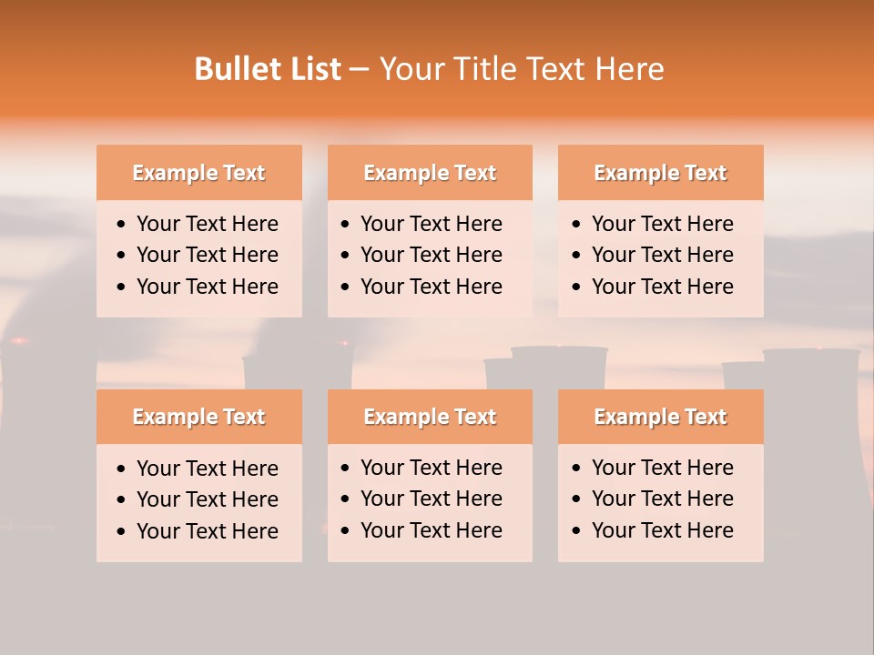 Night Artificial Energy PowerPoint Template