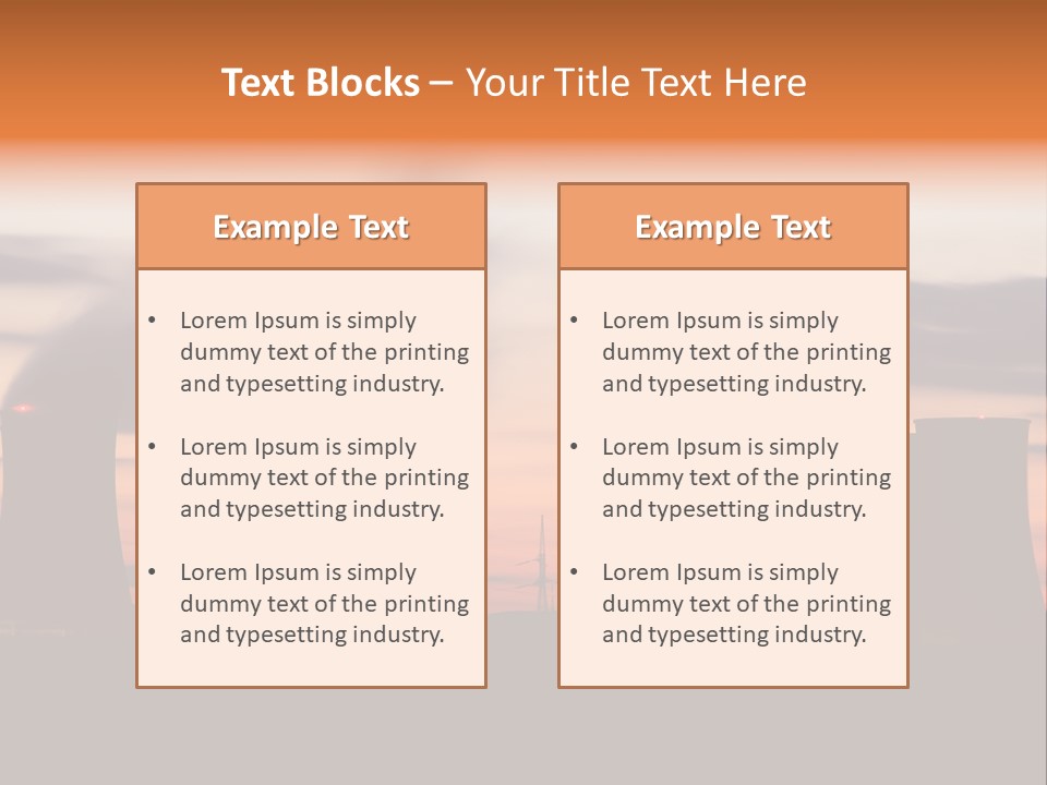Night Artificial Energy PowerPoint Template