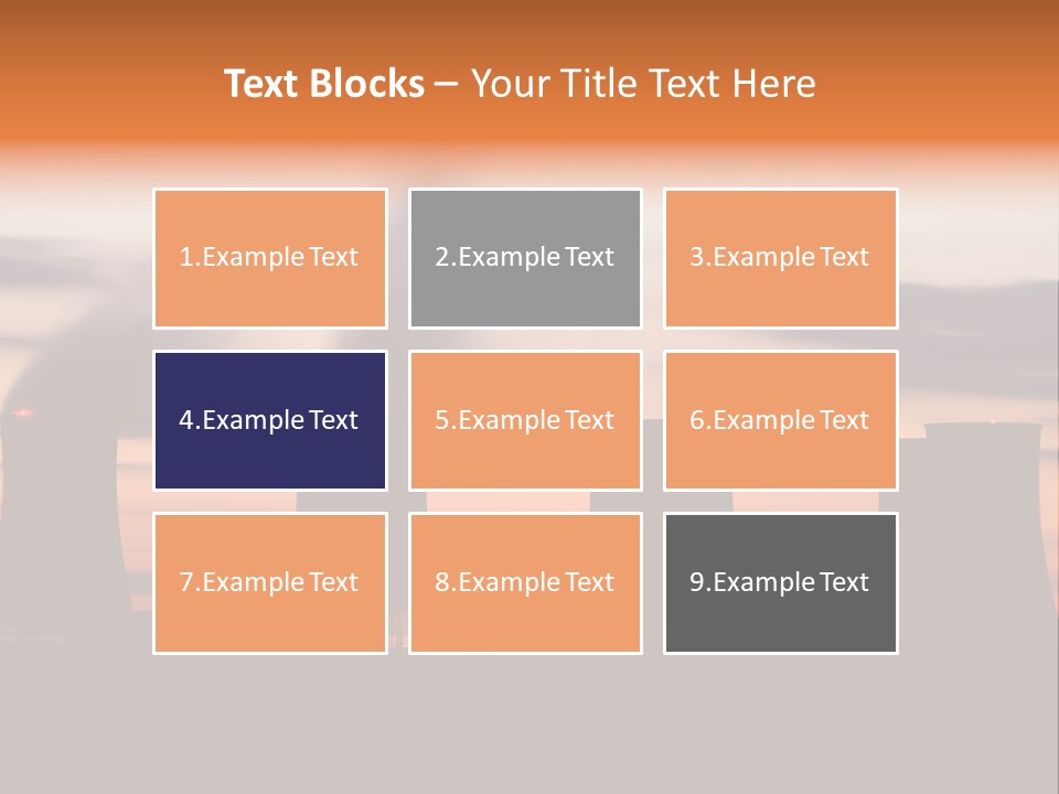 Night Artificial Energy PowerPoint Template