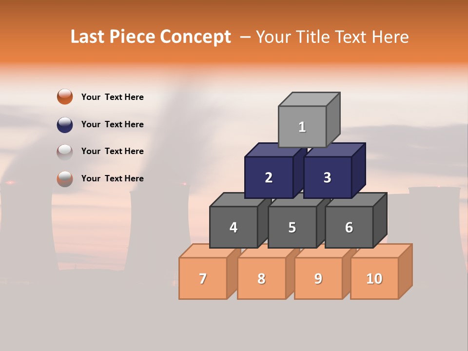Night Artificial Energy PowerPoint Template