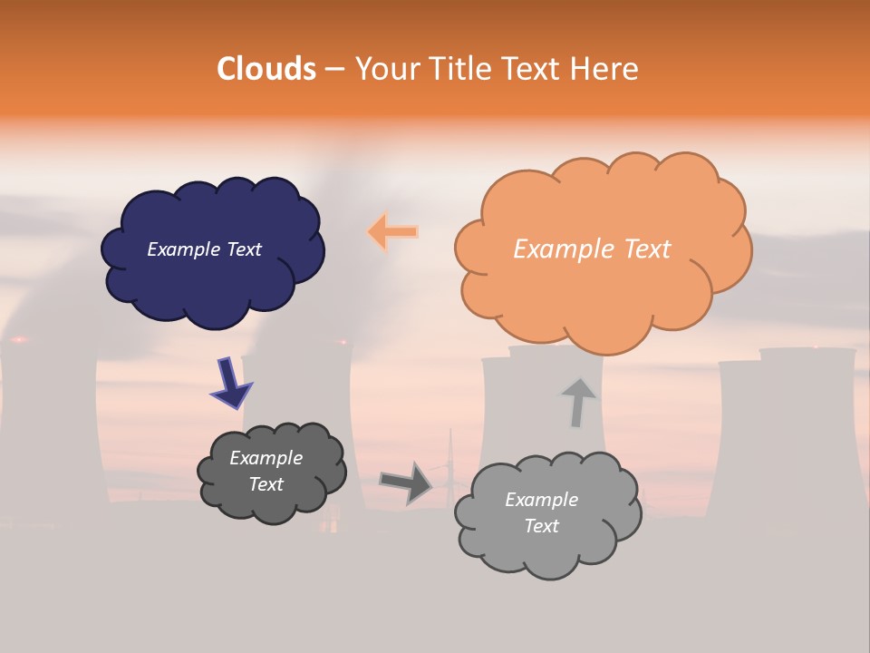 Night Artificial Energy PowerPoint Template