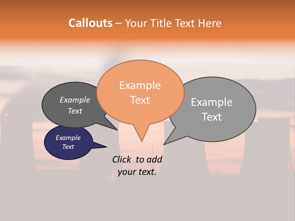Night Artificial Energy PowerPoint Template