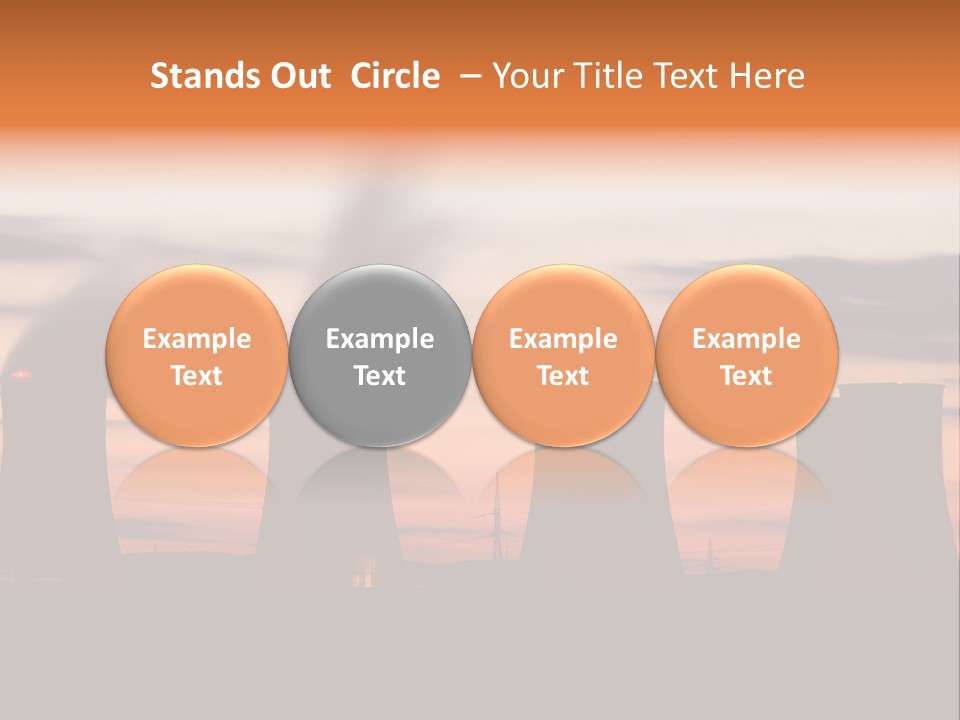 Night Artificial Energy PowerPoint Template