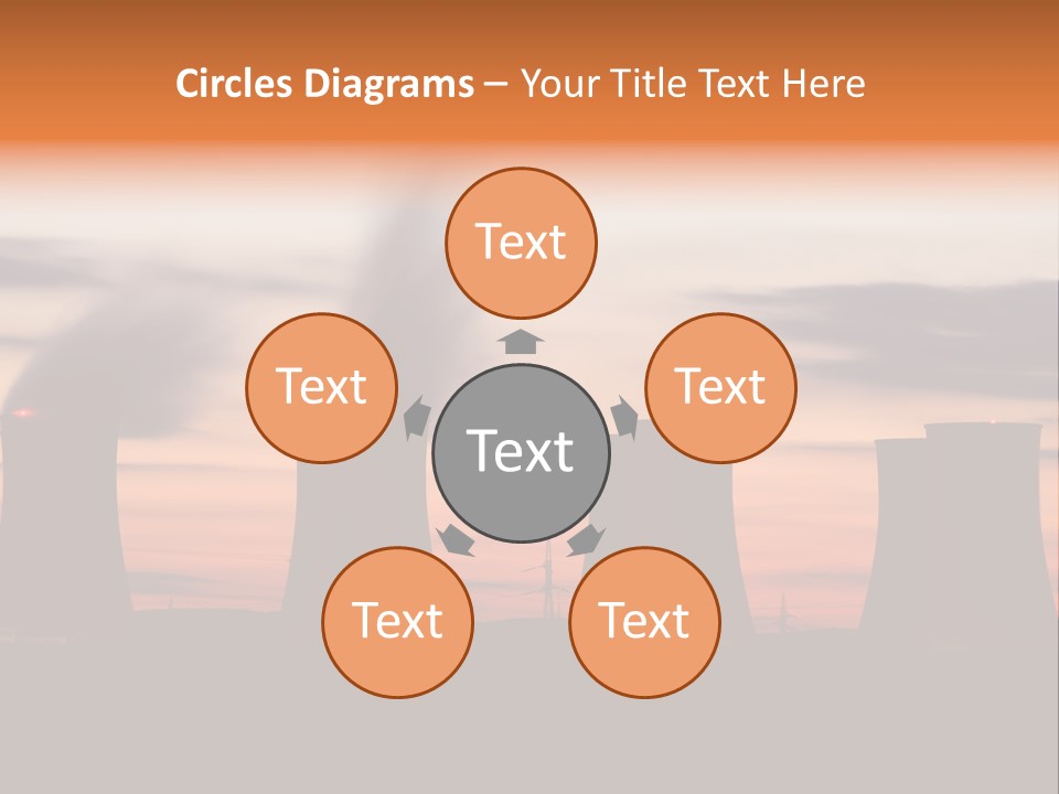 Night Artificial Energy PowerPoint Template