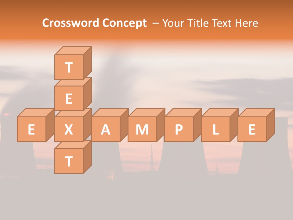 Night Artificial Energy PowerPoint Template