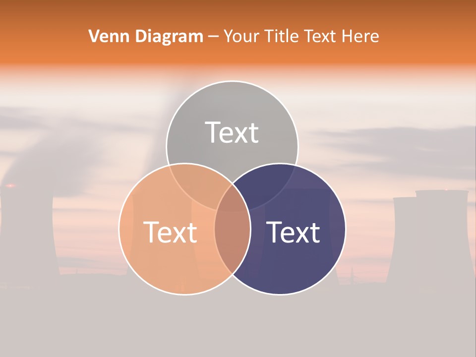 Night Artificial Energy PowerPoint Template