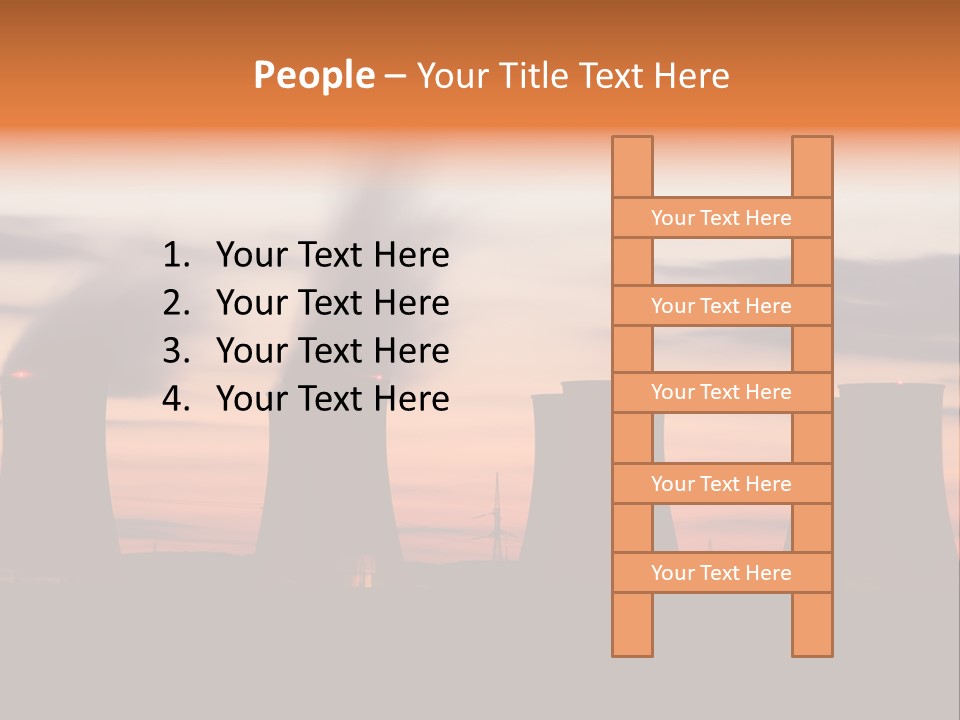 Night Artificial Energy PowerPoint Template